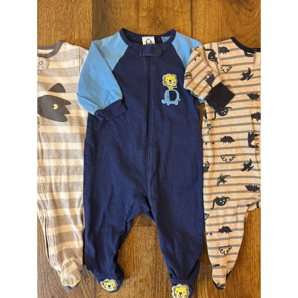 Baby Boy 0/3 Months Footed Sleepers Outfits Cotton‎ Pajamas Clothes Lot Bundle